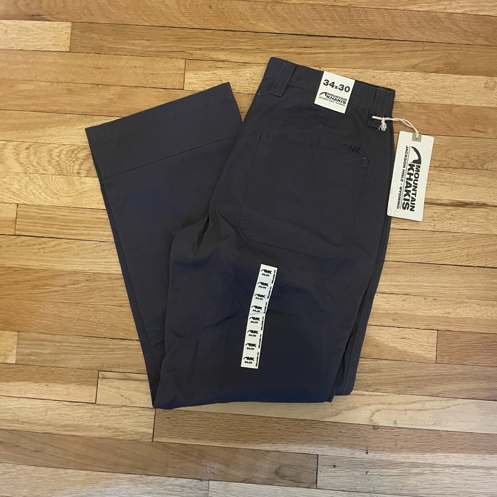 NWT Mountain Khakis Original Mountain Pant Relaxed Fit, Size 34x30